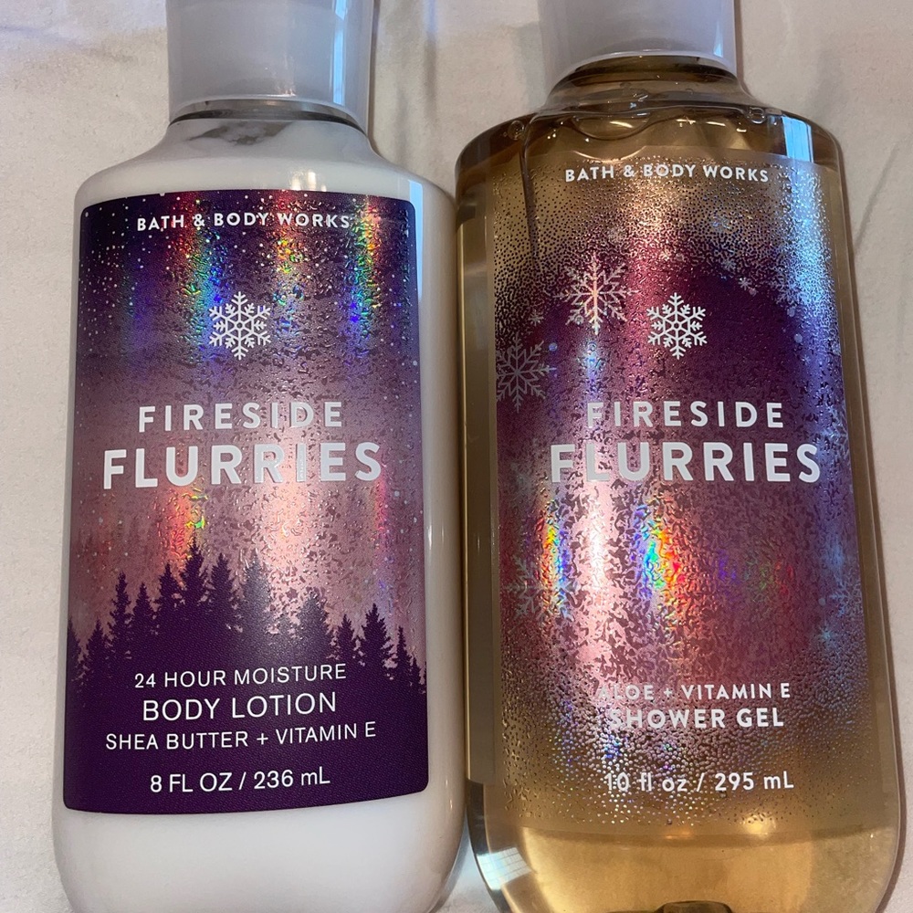 Fireside Flurries lotion and body wash